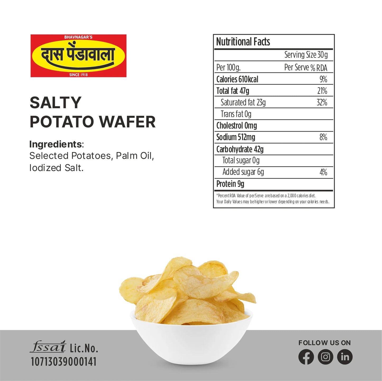 Salted Potato Wafer
