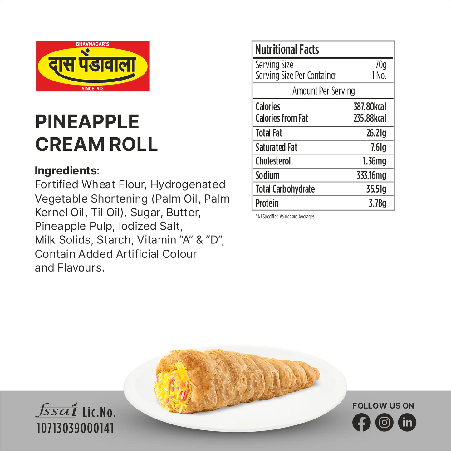 Pineapple Cream Roll