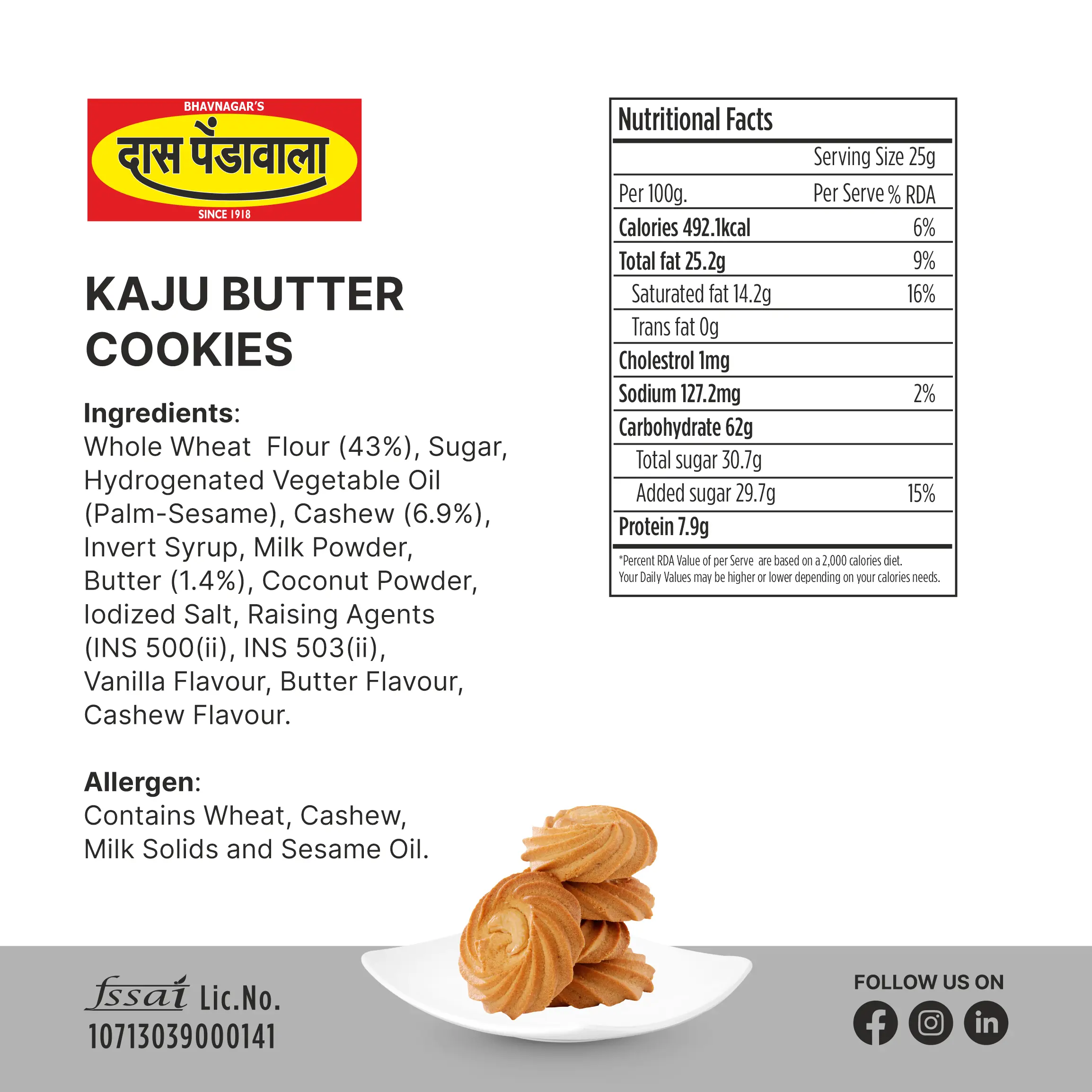 Kaju Butter Cookies