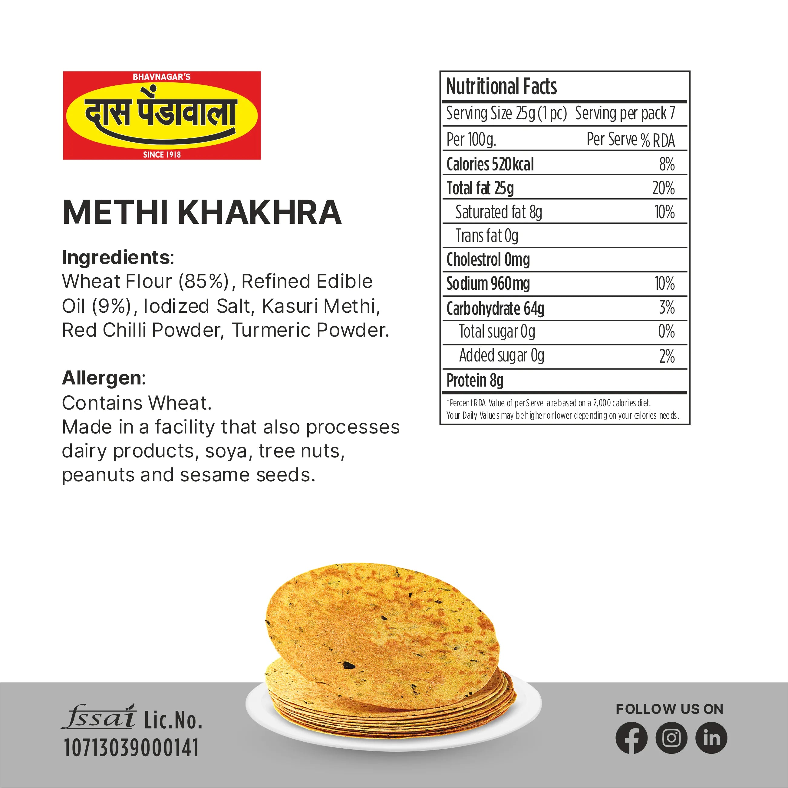 Methi Khakhra
